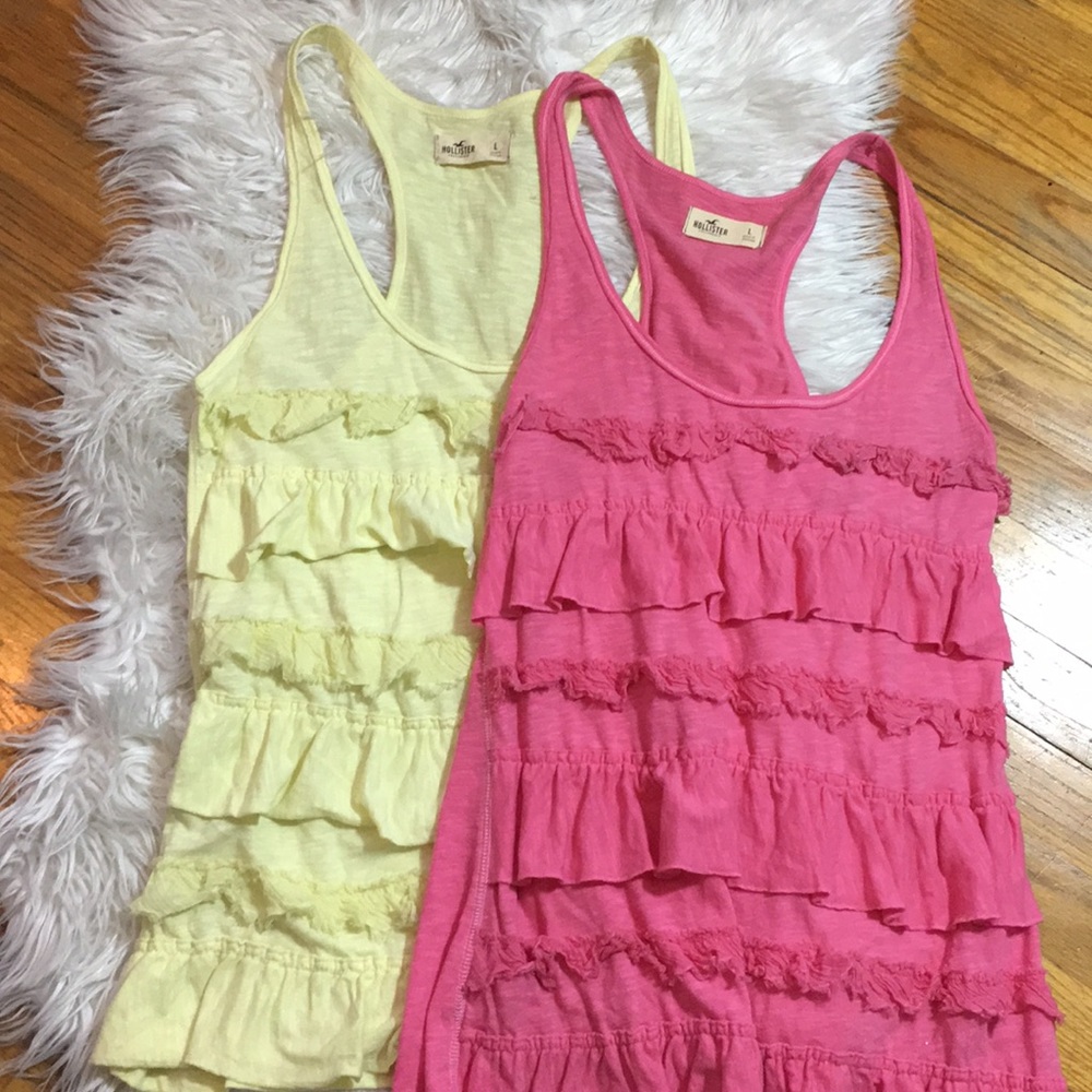 Hollister Bundle - 2 Ruffled Tanks, Both included